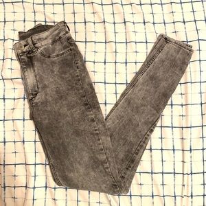 H&M Acid Wash Grey High Waist Jeggings